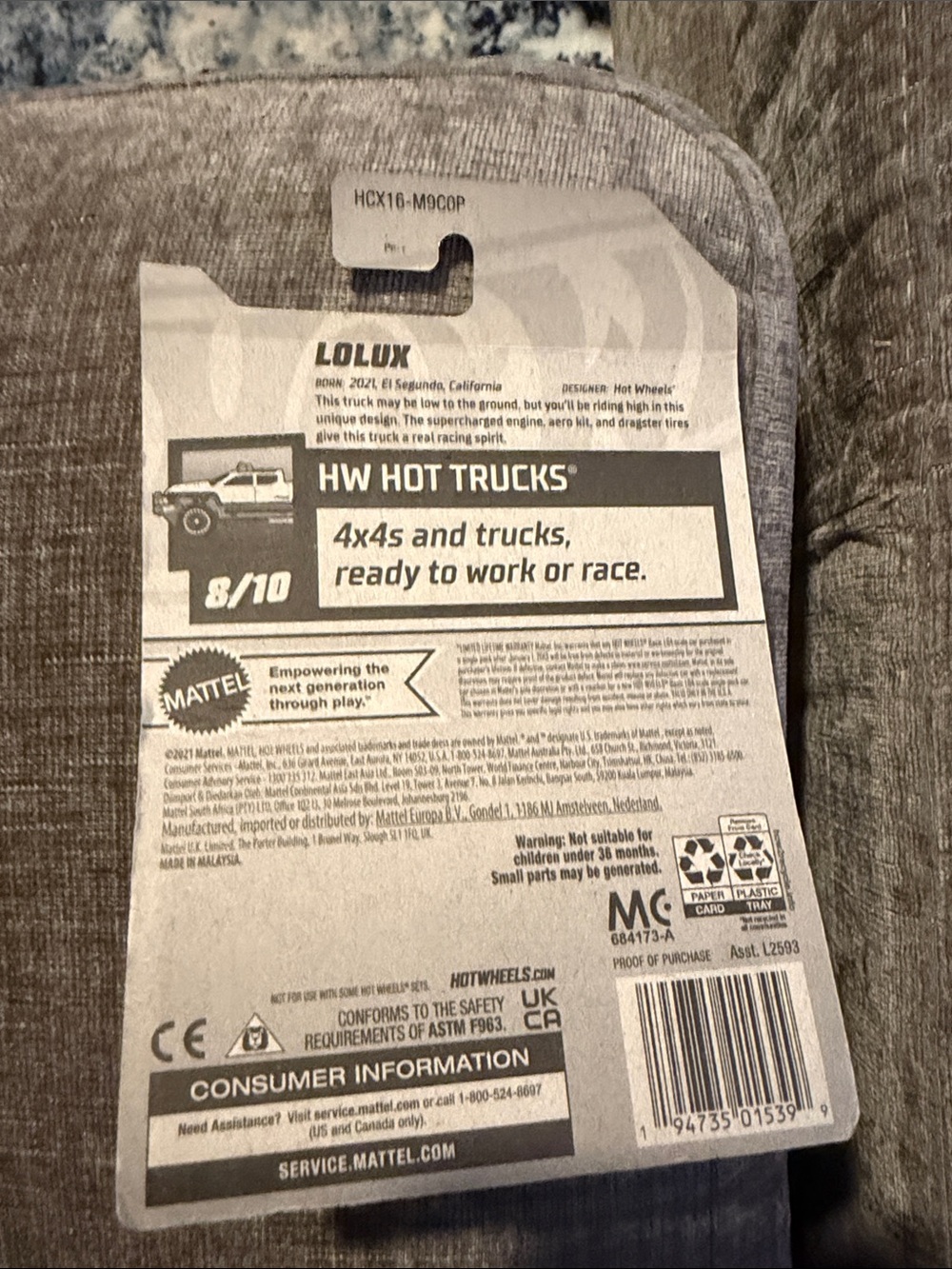Hot Wheels HW Metro Blue Tow Truck Pickup 115/250 New for 2022 Sealed - Picture 3 of 3